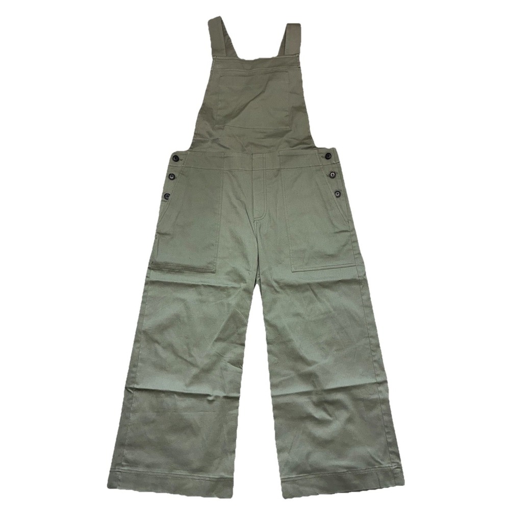 WE-AR4 Overalls XS Olive Ankle Wide Leg Relaxed Cropped Made In USA NEW